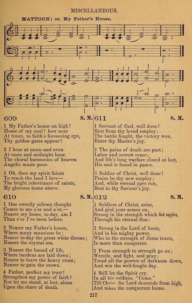 The Reformed Church Hymnal: with tunes page 217