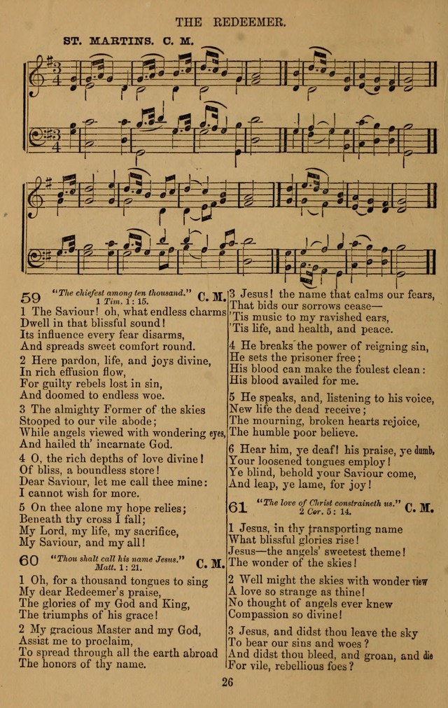 The Reformed Church Hymnal: with tunes page 26