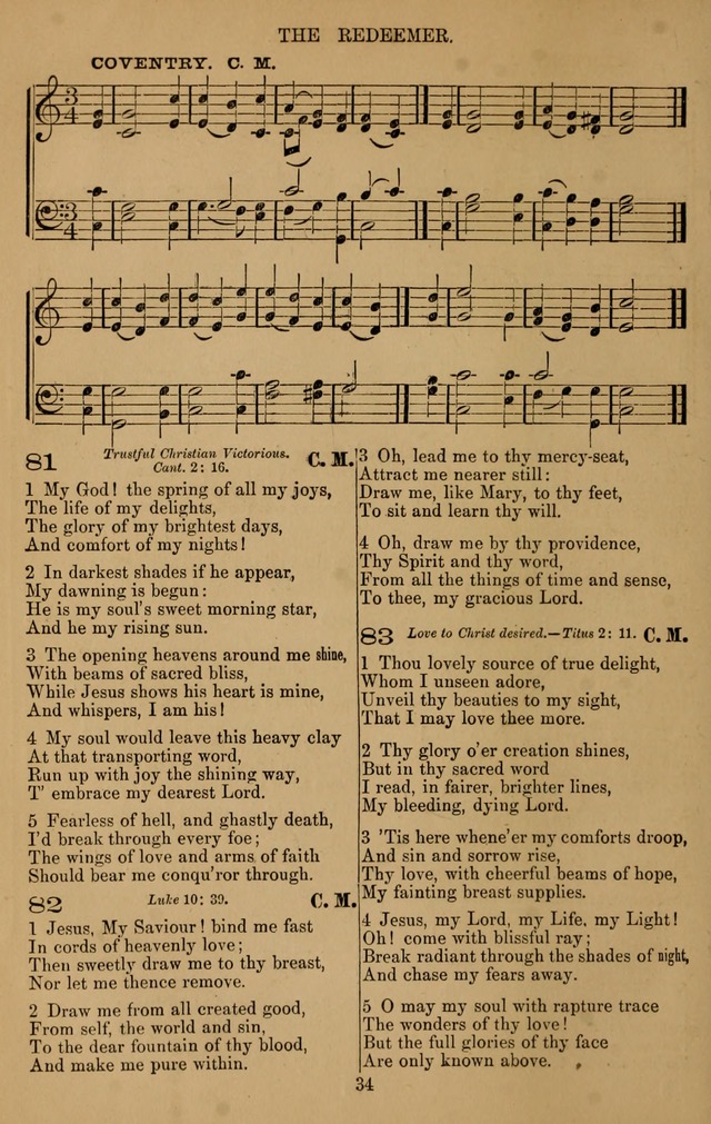The Reformed Church Hymnal: with tunes page 34