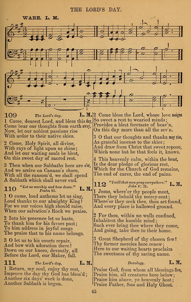 The Reformed Church Hymnal: with tunes page 45