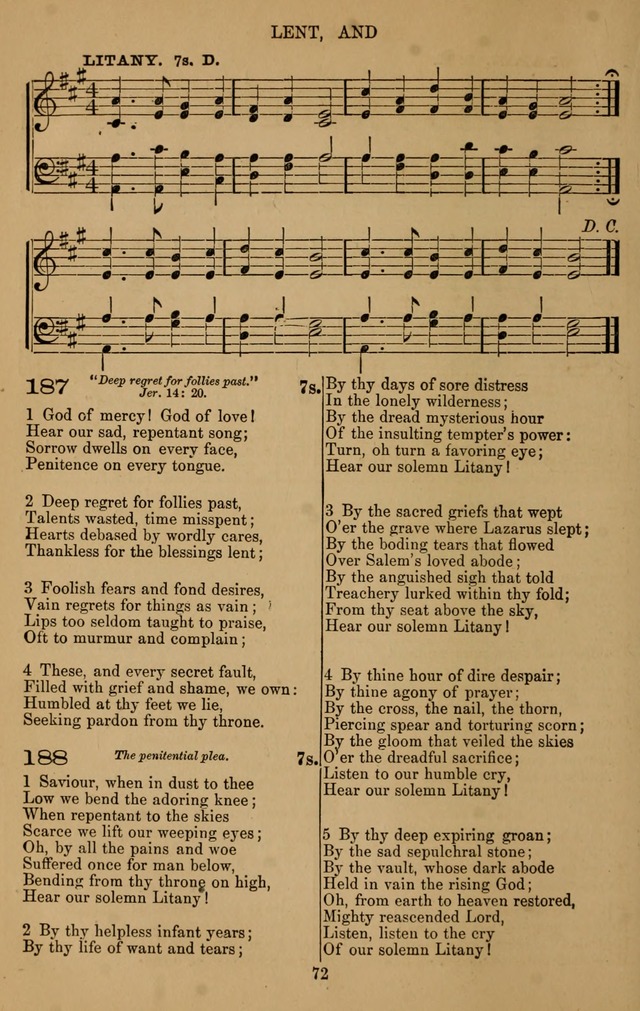 The Reformed Church Hymnal: with tunes page 72