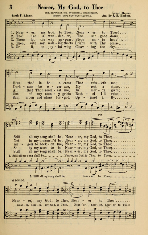 Rodeheaver Collection for Male Voices: One hundred and sixty Quartets and Choruses for men page 3