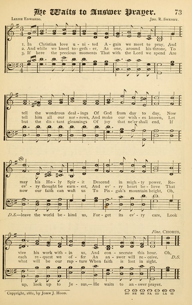 The Royal Fountain No. 3: sacred songs and hymns for use in Sabbath-school or prayer meeting page 77