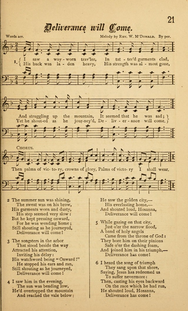 The Royal Fountain No. 4: sacred songs and hymns for use in Sabbath-school or prayer meeting page 21