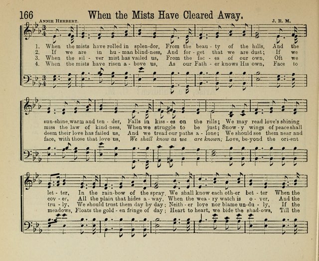 Royal Gems: a new and choice collection of Sunday school songs page 166