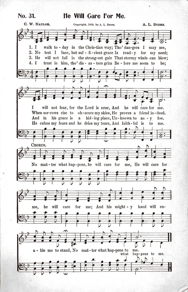 Reformation Glory: a new and inspiring collection of gospel hymns for evangelistic services page 31