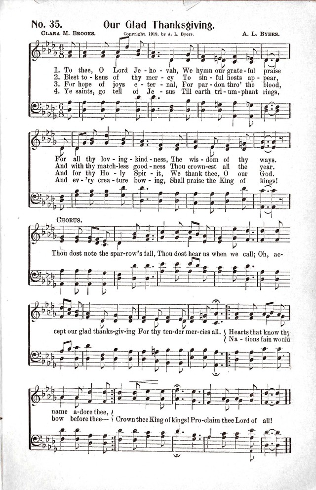 Reformation Glory: a new and inspiring collection of gospel hymns for evangelistic services page 35