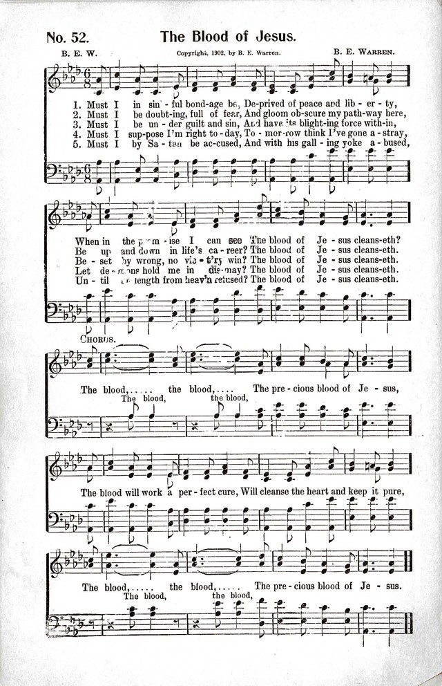 Reformation Glory: a new and inspiring collection of gospel hymns for evangelistic services page 52