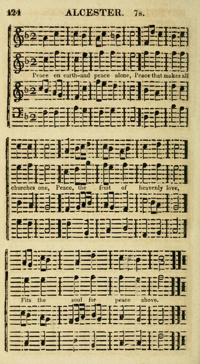Regular Hymns: on a great variety of evangelical subjects and important occasions: with musical directions, for all the varieties of appropriate expression page 124