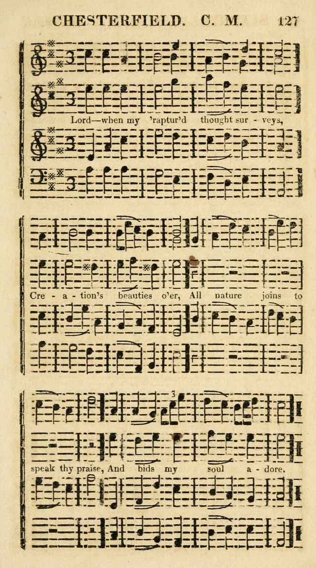 Regular Hymns: on a great variety of evangelical subjects and important occasions: with musical directions, for all the varieties of appropriate expression page 127