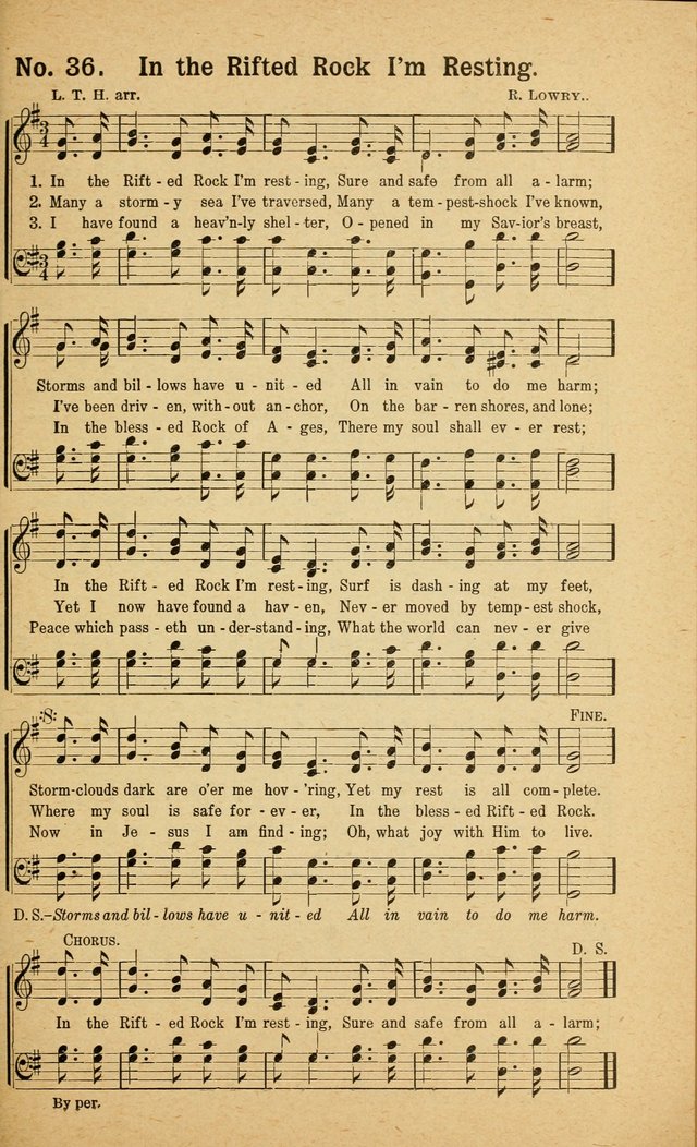 Revival Melodies: containing the popular Welsh tunes used in the great revivail in Wales; also a choice selection of gospel songs specially adapted for evangelistic and devotional meetings  page 35