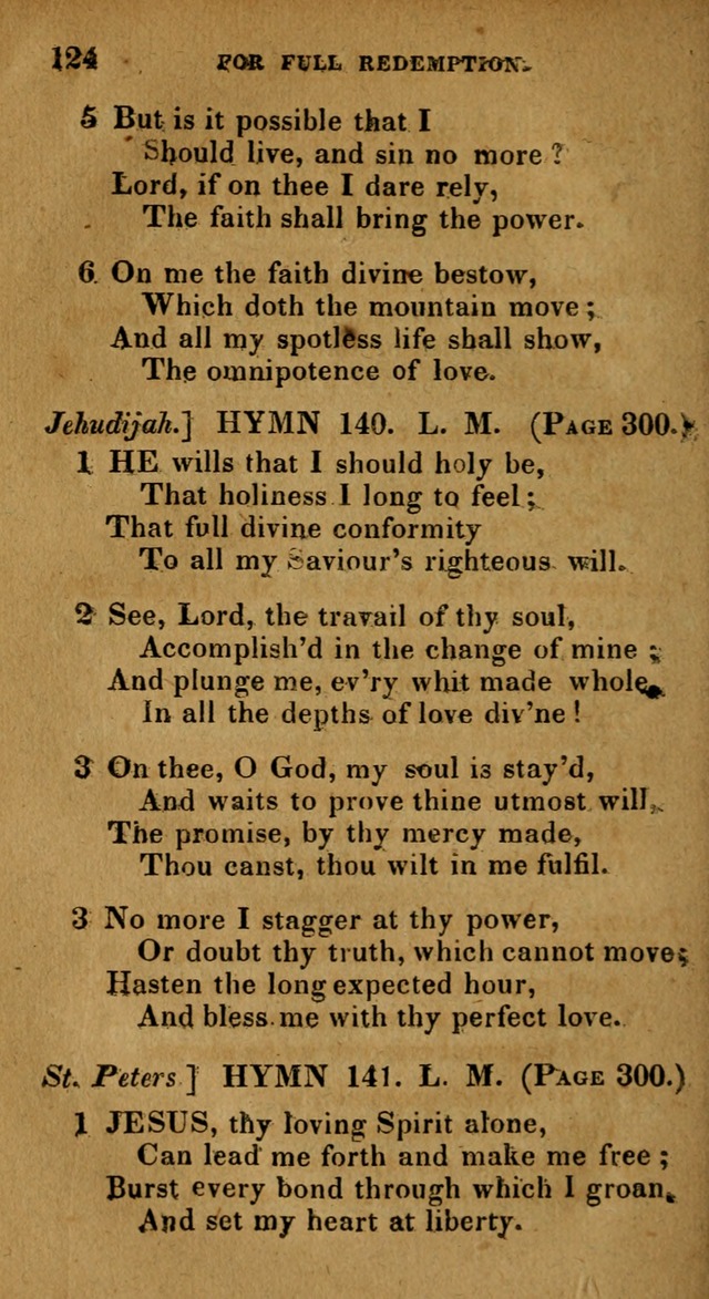 The Reformed Methodist Pocket Hymnal: Revised: collected from various authors. Designed for the worship of God in all Christian churches. page 124