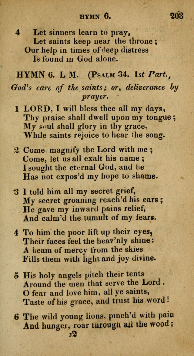 The Reformed Methodist Pocket Hymnal: Revised: collected from various authors. Designed for the worship of God in all Christian churches. page 203