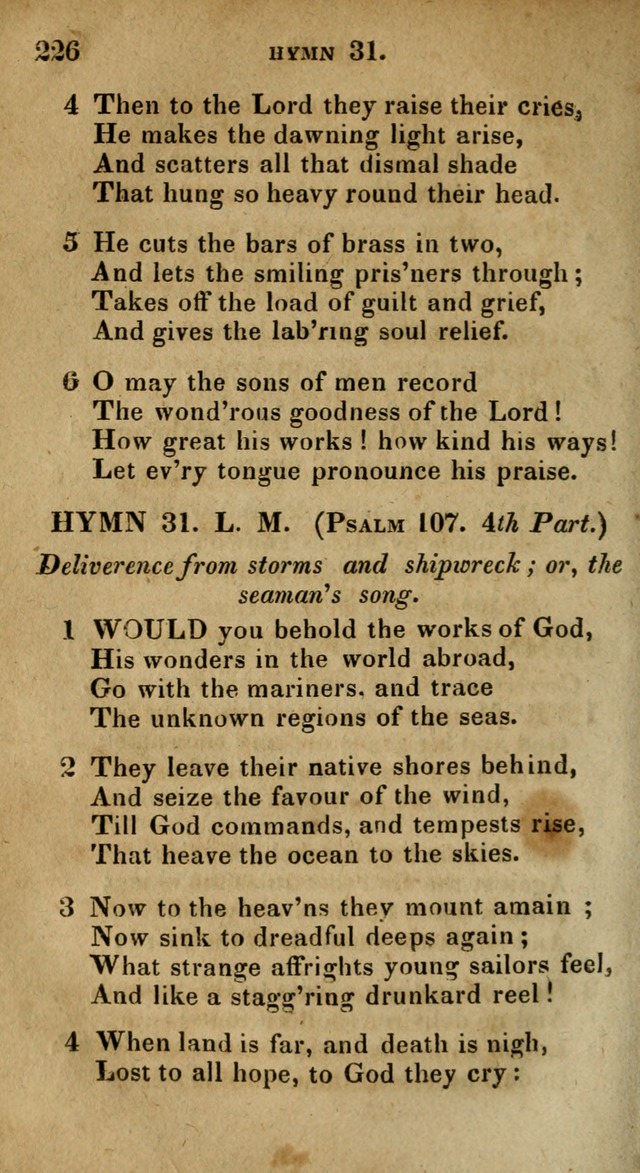 The Reformed Methodist Pocket Hymnal: Revised: collected from various authors. Designed for the worship of God in all Christian churches. page 226