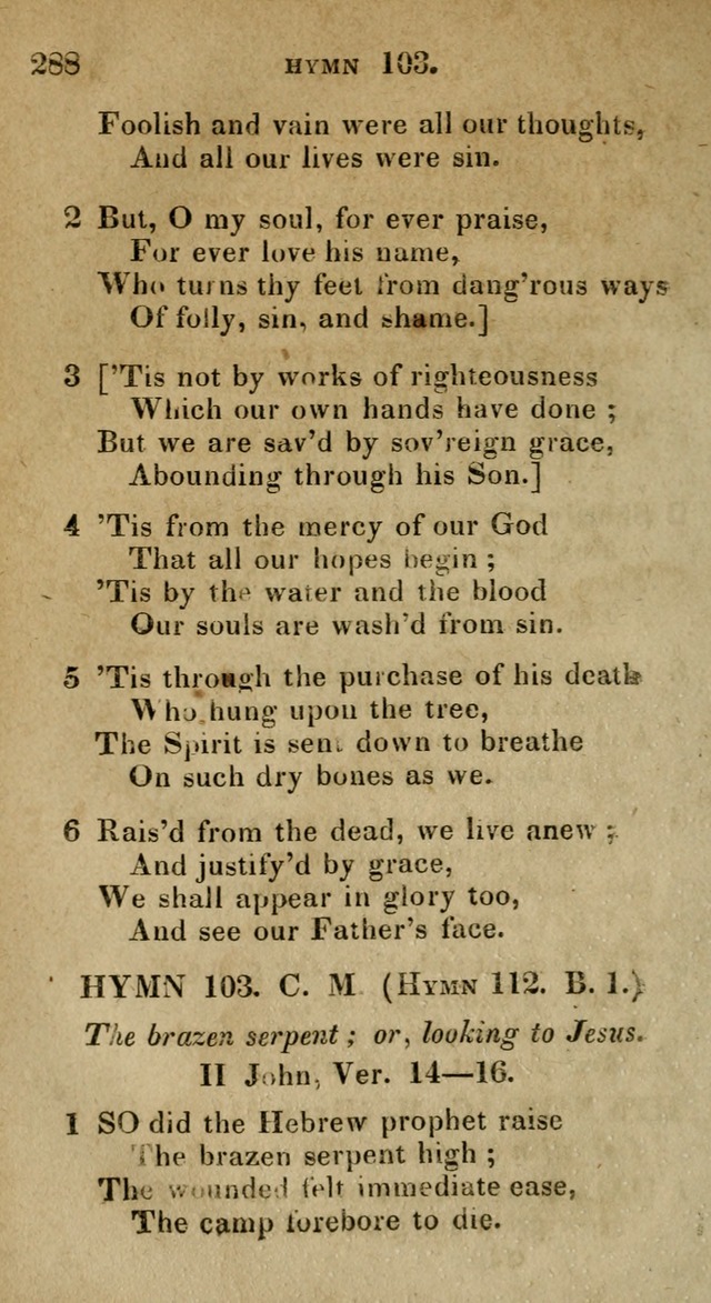 The Reformed Methodist Pocket Hymnal: Revised: collected from various authors. Designed for the worship of God in all Christian churches. page 288