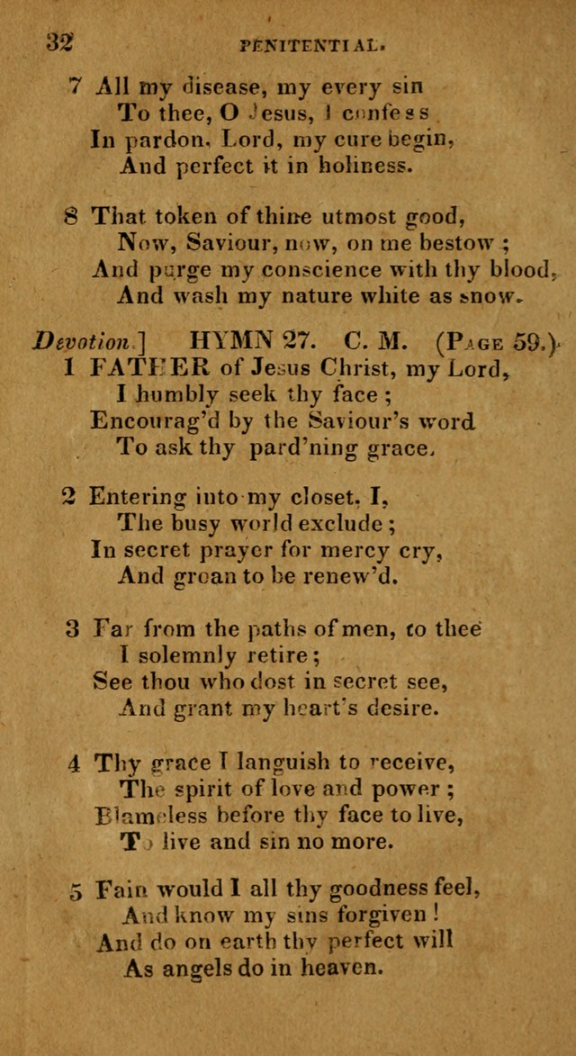 The Reformed Methodist Pocket Hymnal: Revised: collected from various authors. Designed for the worship of God in all Christian churches. page 32