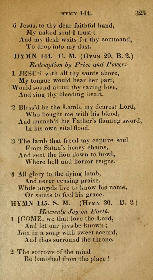 The Reformed Methodist Pocket Hymnal: Revised: collected from various authors. Designed for the worship of God in all Christian churches. page 325