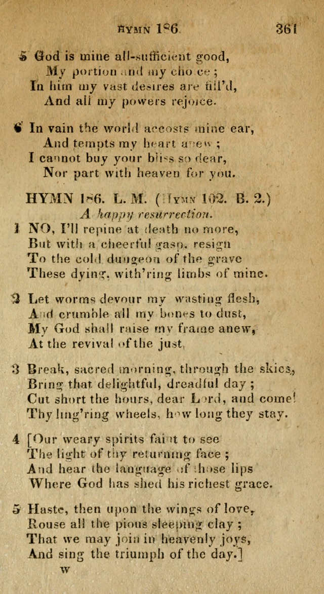 The Reformed Methodist Pocket Hymnal: Revised: collected from various authors. Designed for the worship of God in all Christian churches. page 361