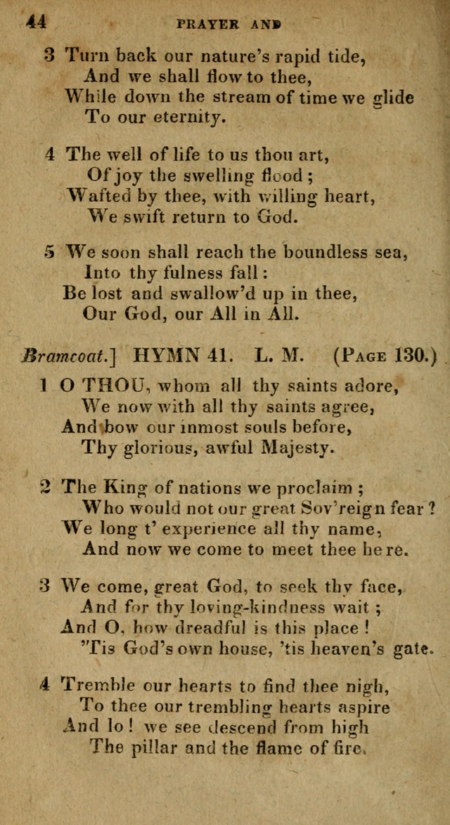 The Reformed Methodist Pocket Hymnal: Revised: collected from various authors. Designed for the worship of God in all Christian churches. page 44