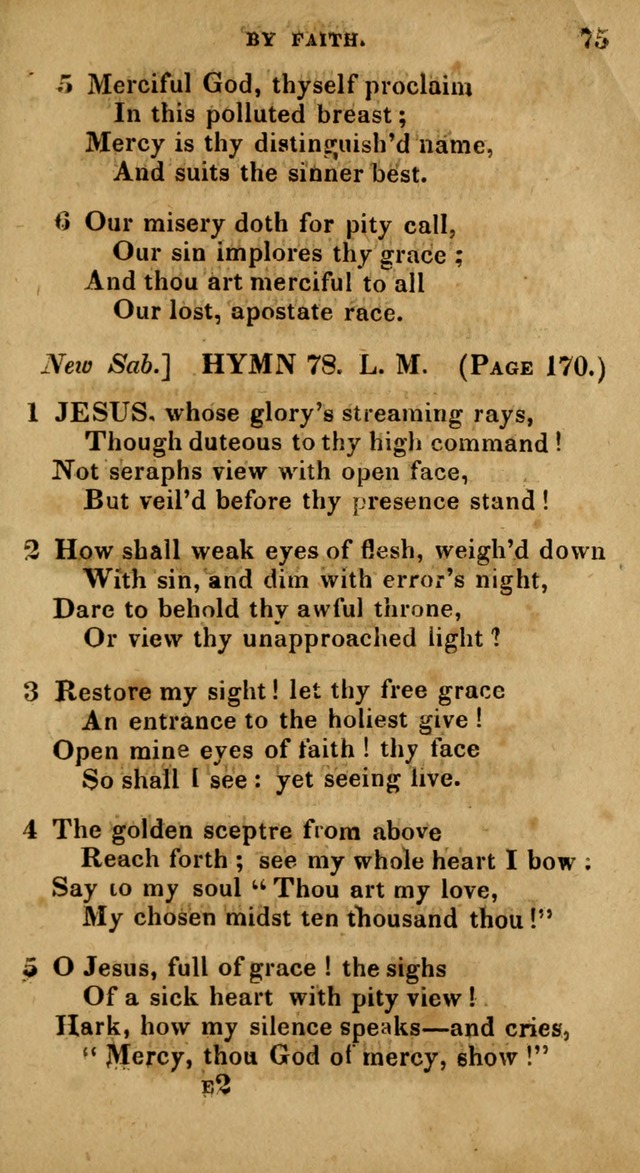 The Reformed Methodist Pocket Hymnal: Revised: collected from various authors. Designed for the worship of God in all Christian churches. page 75