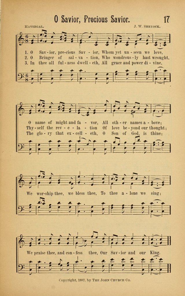 Royal Praise for the Sunday School: a collection of new and selected gospel songs. With a clear and concise course of instruction in the elements of music page 16