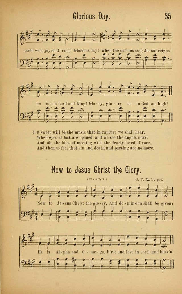Royal Praise for the Sunday School: a collection of new and selected gospel songs. With a clear and concise course of instruction in the elements of music page 34