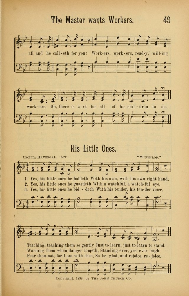 Royal Praise for the Sunday School: a collection of new and selected gospel songs. With a clear and concise course of instruction in the elements of music page 48