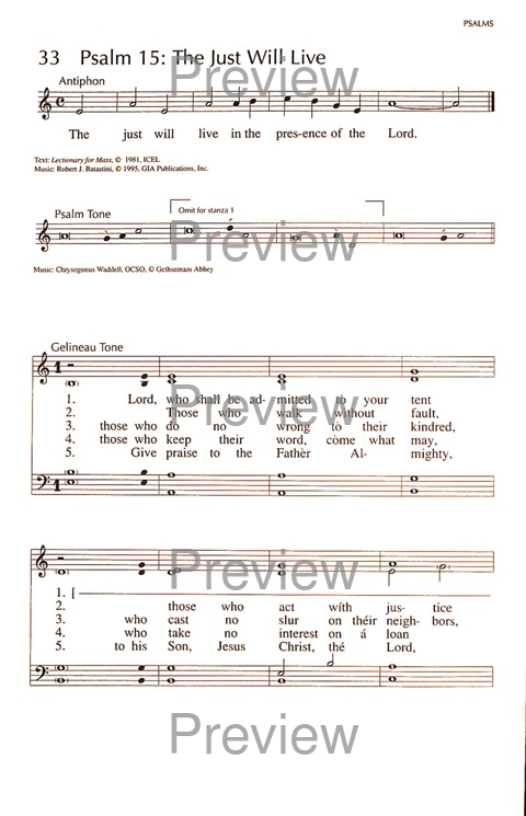 RitualSong: a hymnal and service book for Roman Catholics page 36