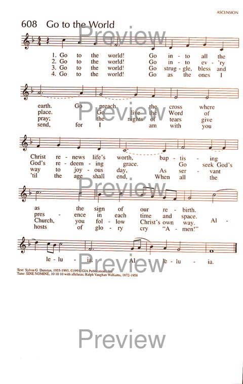 RitualSong: a hymnal and service book for Roman Catholics page 828