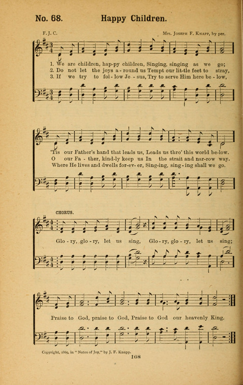 Recitations Song and Story: for Sunday and day schools, primary and intermediate Departments page 108