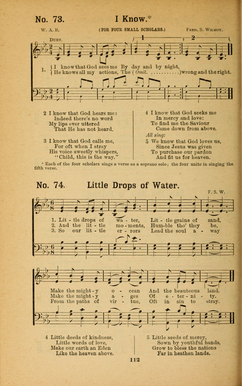 Recitations Song and Story: for Sunday and day schools, primary and intermediate Departments page 112