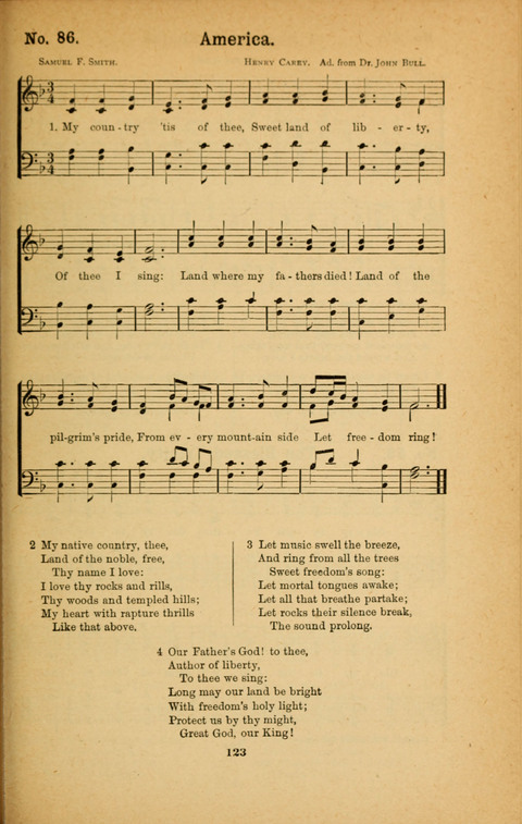 Recitations Song and Story: for Sunday and day schools, primary and intermediate Departments page 123