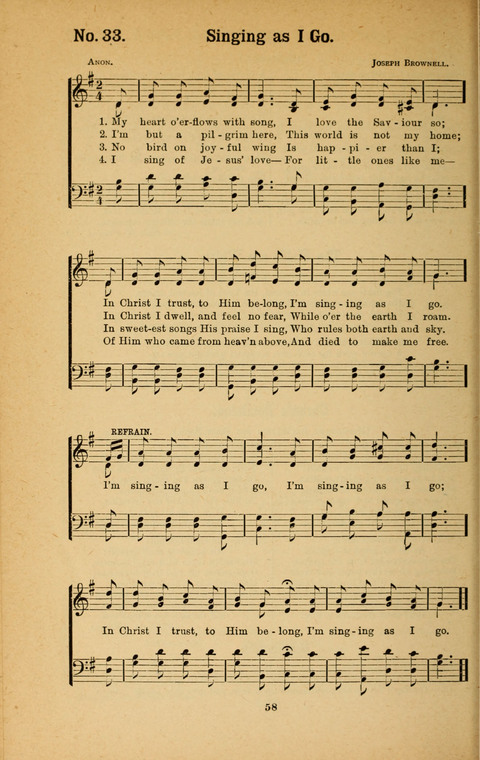 Recitations Song and Story: for Sunday and day schools, primary and intermediate Departments page 58