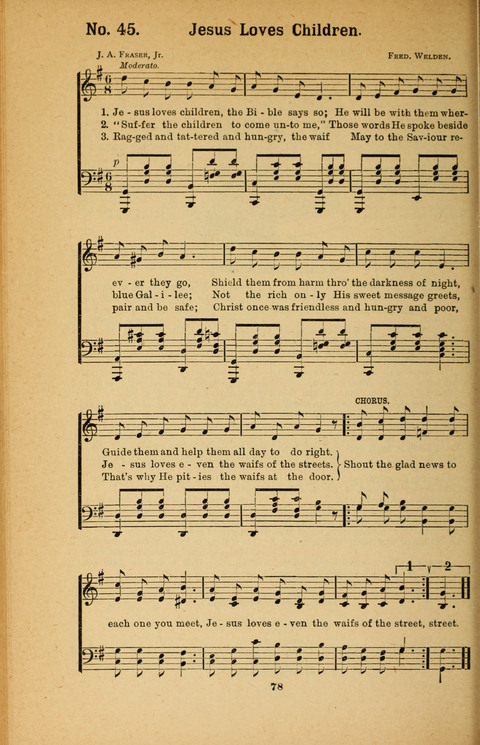 Recitations Song and Story: for Sunday and day schools, primary and intermediate Departments page 78