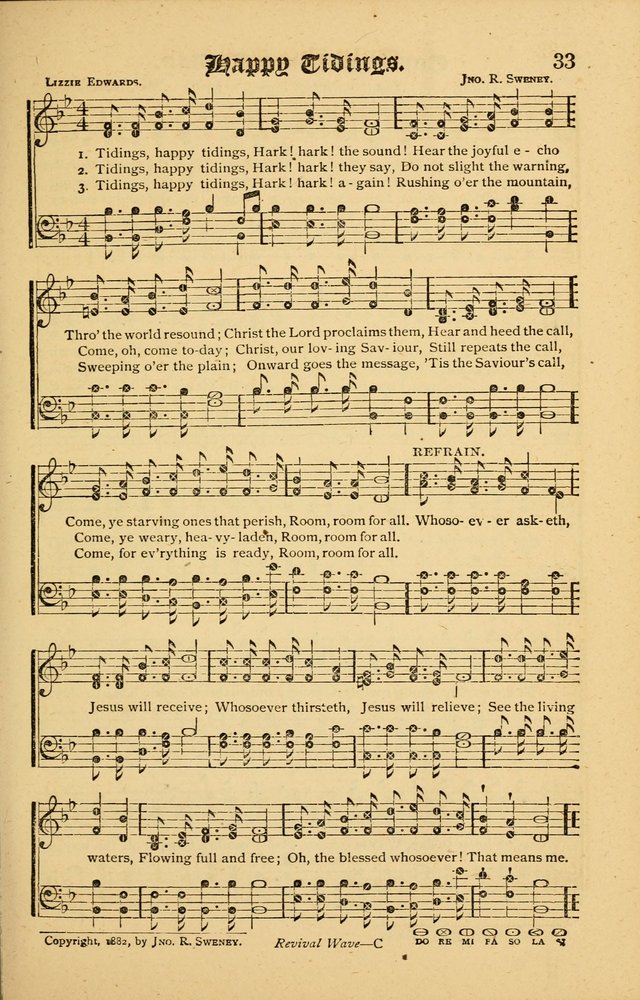 The Revival Wave: A Book of Revival Hymns and Music page 33