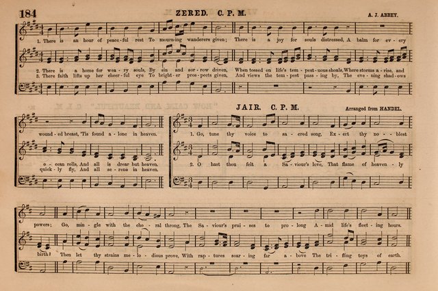 Selah: a collection of psalm and hymn tunes, introits, anthems, chants, motetts, choruses, etc. adapted to the use of classes, private circles, and worship assemblies page 184