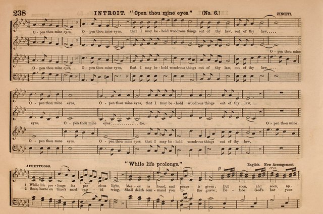 Selah: a collection of psalm and hymn tunes, introits, anthems, chants, motetts, choruses, etc. adapted to the use of classes, private circles, and worship assemblies page 238