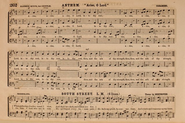 Selah: a collection of psalm and hymn tunes, introits, anthems, chants, motetts, choruses, etc. adapted to the use of classes, private circles, and worship assemblies page 262