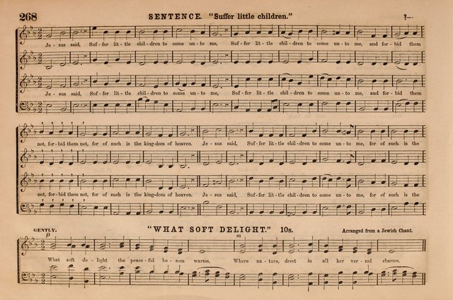 Selah: a collection of psalm and hymn tunes, introits, anthems, chants, motetts, choruses, etc. adapted to the use of classes, private circles, and worship assemblies page 268