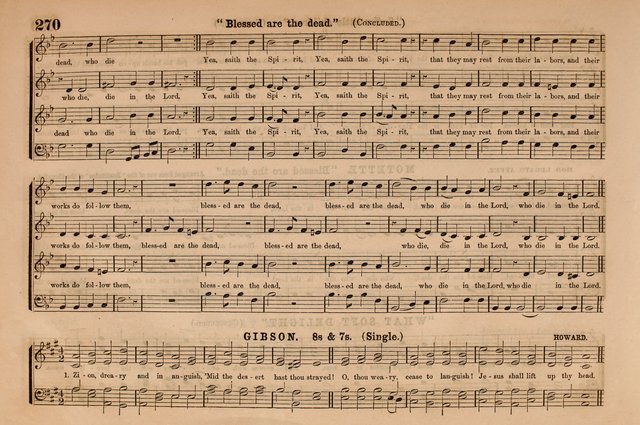 Selah: a collection of psalm and hymn tunes, introits, anthems, chants, motetts, choruses, etc. adapted to the use of classes, private circles, and worship assemblies page 270