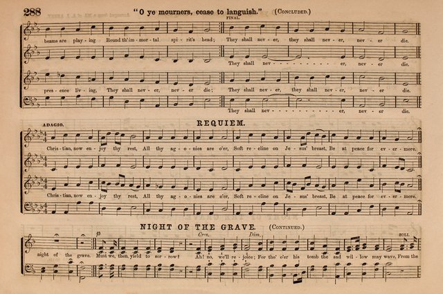 Selah: a collection of psalm and hymn tunes, introits, anthems, chants, motetts, choruses, etc. adapted to the use of classes, private circles, and worship assemblies page 288