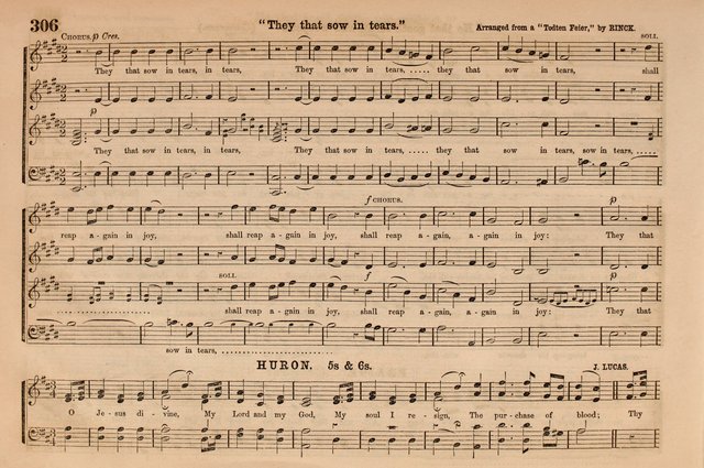 Selah: a collection of psalm and hymn tunes, introits, anthems, chants, motetts, choruses, etc. adapted to the use of classes, private circles, and worship assemblies page 306