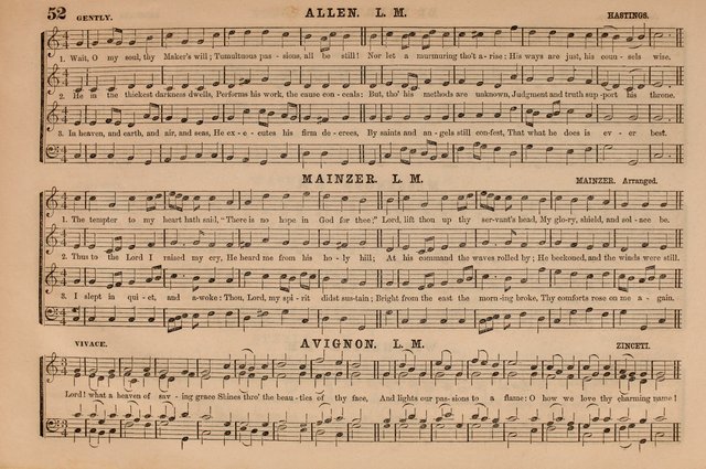 Selah: a collection of psalm and hymn tunes, introits, anthems, chants, motetts, choruses, etc. adapted to the use of classes, private circles, and worship assemblies page 52