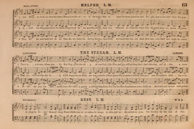 Selah: a collection of psalm and hymn tunes, introits, anthems, chants, motetts, choruses, etc. adapted to the use of classes, private circles, and worship assemblies page 63