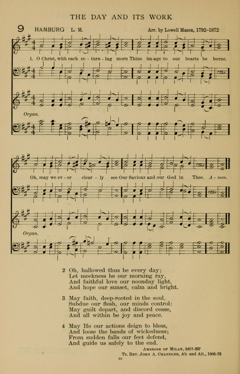 Songs for the Chapel: Arranged for male voices, for use in colleges, academies, schools and societies page 10