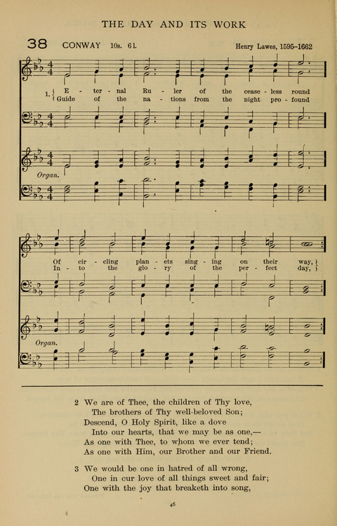 Songs for the Chapel: Arranged for male voices, for use in colleges, academies, schools and societies page 46