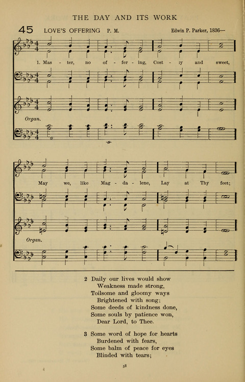 Songs for the Chapel: Arranged for male voices, for use in colleges, academies, schools and societies page 58