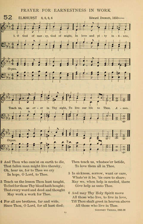 Songs for the Chapel: Arranged for male voices, for use in colleges, academies, schools and societies page 67
