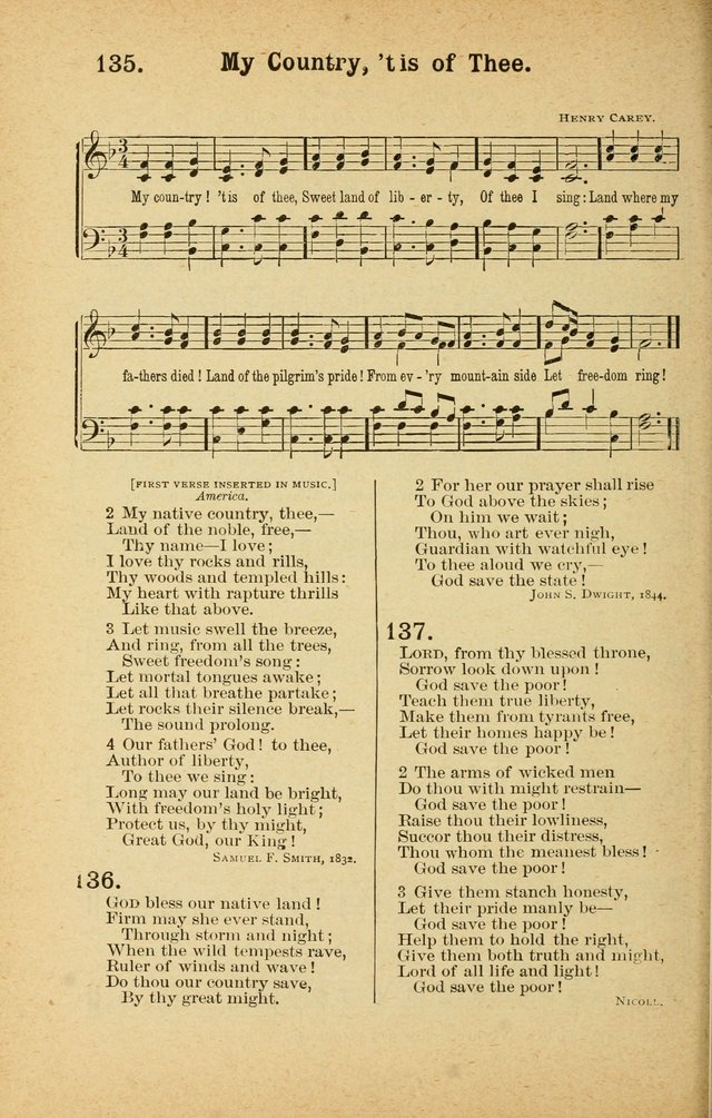 Songs for Christ and the Church: a collection of songs for the use of Christian endeavor societies, sunday-schools, and other church events page 116
