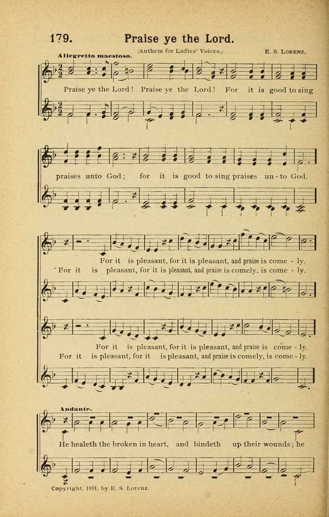 Songs for Christ and the Church: a collection of songs for the use of Christian endeavor societies, sunday-schools, and other church events page 138